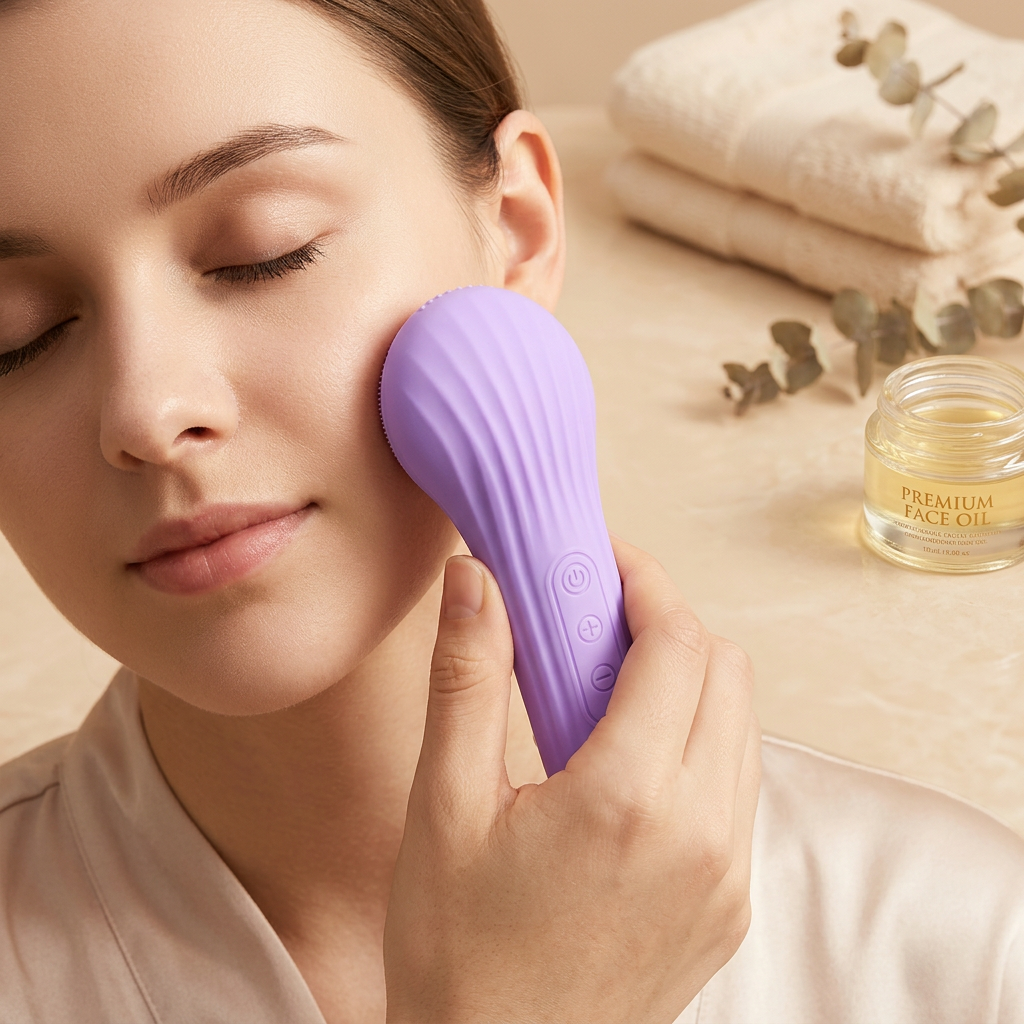 Brosse Nettoyante Visage en Silicone