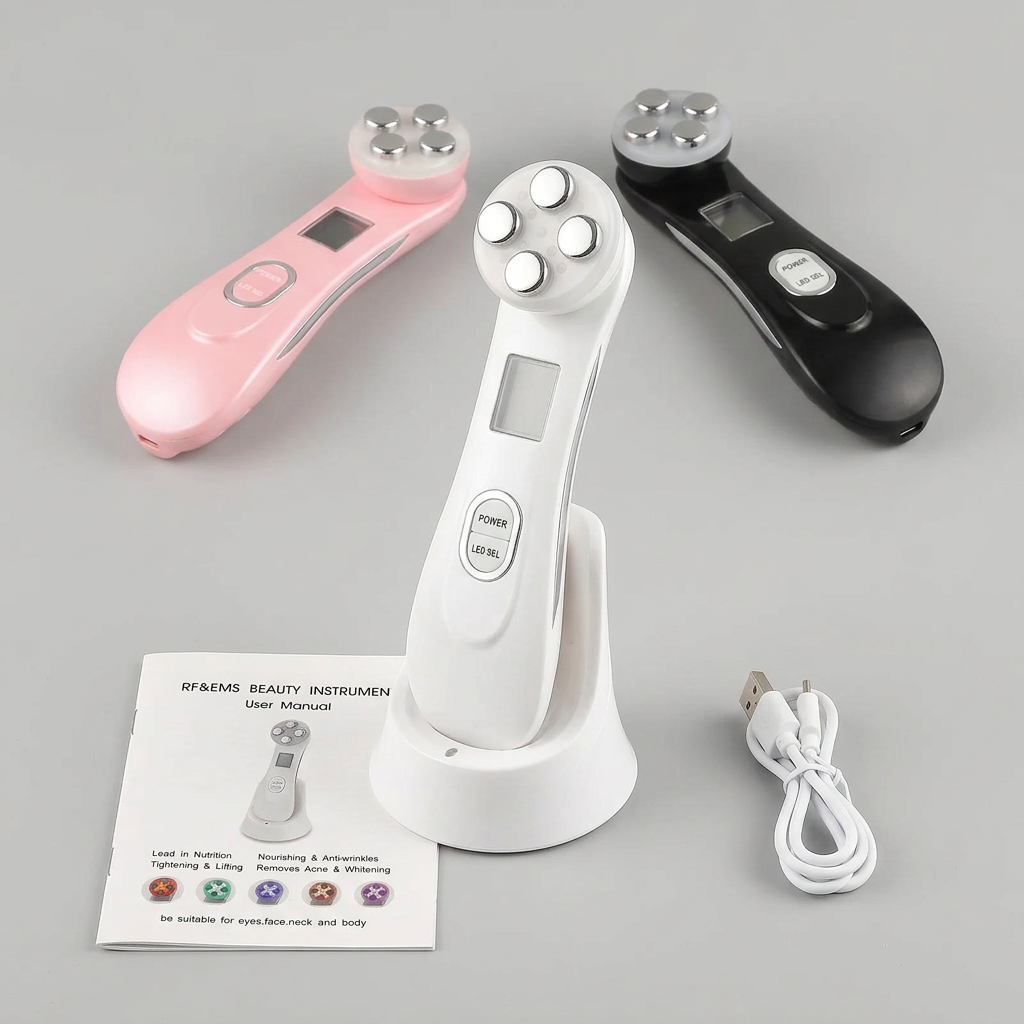 Appareil Lifting Facial 5-en-1 RF &amp; EMS