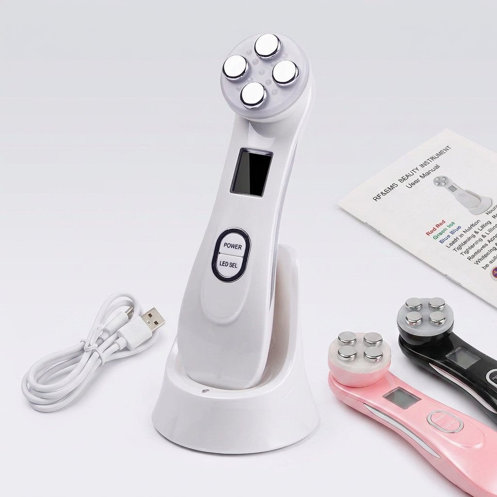 Appareil Lifting Facial 5-en-1 RF &amp; EMS